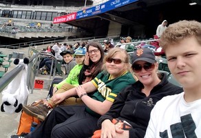 BCOE Students at the A’s Game