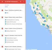 Newly Launched Statewide Map of MTSS Professional Learning Opportunities