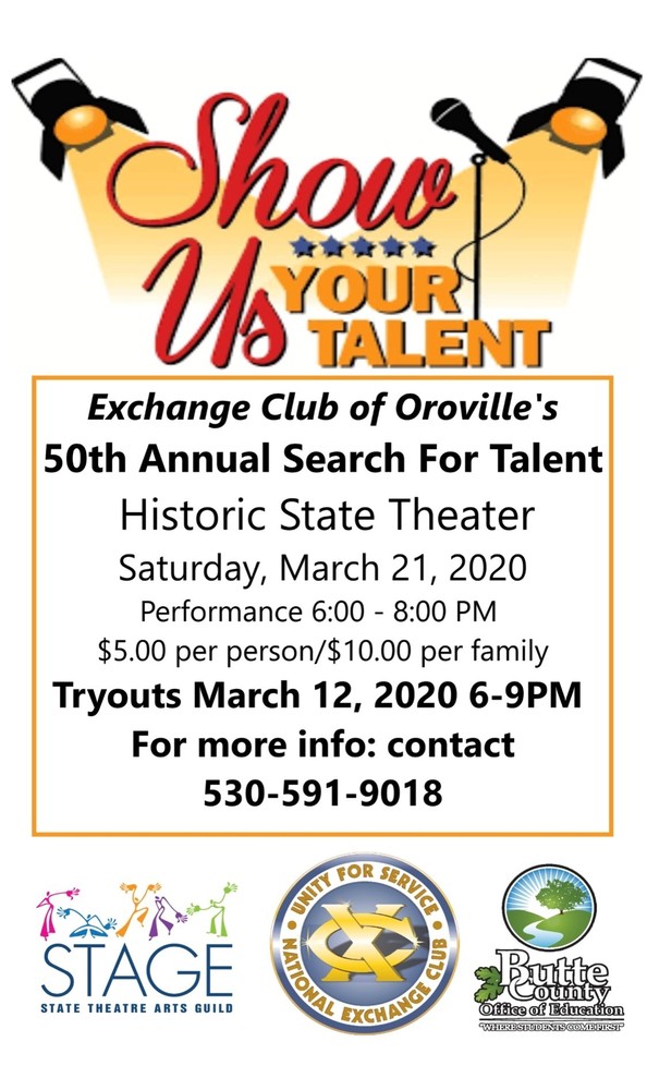 Exchange Club of Oroville's 50th Annual Search For Talent