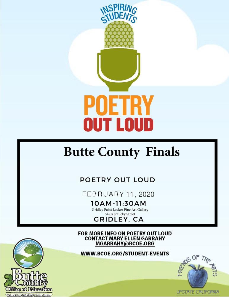 Poetry Out Loud Registration Deadline