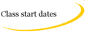 Important: Class Start Dates