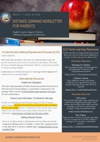 Distance Learning Parent Newsletter Issue 2