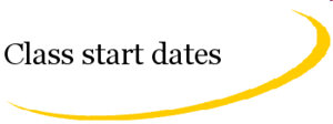 Important: Class Start Dates