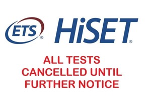 CBBC HiSET tests cancelled due to COVID 19 Outbreak