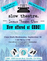 Improv Theater Class coming to CBBC!