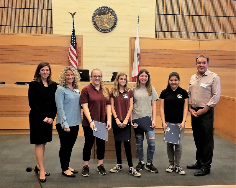 Students from Achieve Charter recognized by the California Civic Learning Partnership, Butte County.